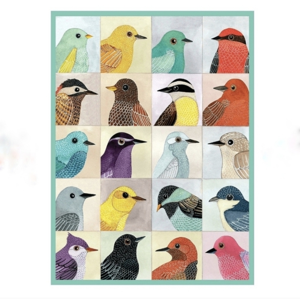 GALISON Avian Friends 1000 Pc Puzzle Homeschool Bird Lesson Summer Activity
